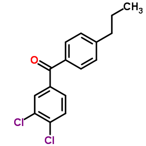 3,4-Dichloro-4-n-propylbenzophenone Structure,844885-29-6Structure