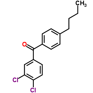 4-N-butyl-3,4-dichlorobenzophenone Structure,844885-30-9Structure