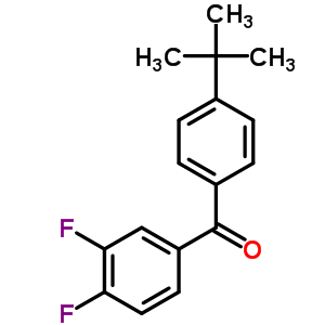 4-叔丁基-3,4-二氟苯甲酮結構式_845781-01-3結構式