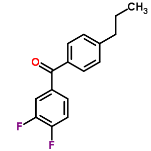 3,4-Difluoro-4-n-propylbenzophenone Structure,845781-03-5Structure