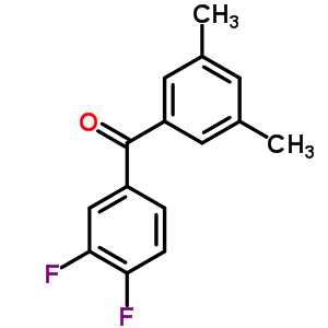 3,4-Difluoro-3,5-dimethylbenzophenone Structure,845781-09-1Structure