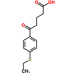 5-(4-乙基硫代苯基)-5-氧代戊酸結(jié)構(gòu)式_845790-39-8結(jié)構(gòu)式