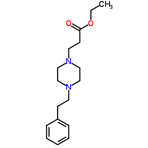 3-(4-苯乙基哌嗪)丙酸乙酯結(jié)構(gòu)式_845885-92-9結(jié)構(gòu)式