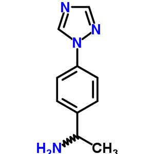 1-[4-(1H-1,2,4-triazol-1-yl)phenyl]ethanamine Structure,848068-69-9Structure