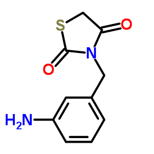 3-[(3-Aminophenyl)methyl]-2,4-thiazolidinedione Structure,848606-93-9Structure