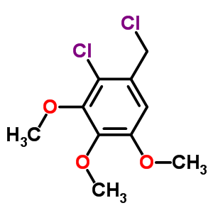 2-Chloro-1-(chloromethyl)-3,4,5-trimethoxybenzene Structure,848694-08-6Structure