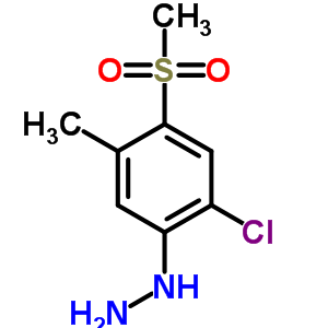 [2-Chloro-5-methyl-4-(methylsulfonyl)phenyl]-hydrazine Structure,849035-85-4Structure