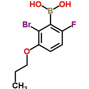 2-Bromo-6-fluoro-3-propoxyphenylboronic acid Structure,849052-20-6Structure