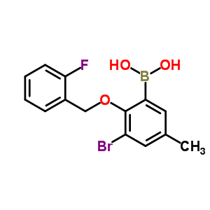 3-Bromo-2-(2-fluorobenzyloxy)-5-methylphenylboronic acid Structure,849062-18-6Structure