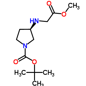 1-Boc-3(r )-(methoxycarbonylmethyl-amino)pyrrolidine Structure,849107-06-8Structure