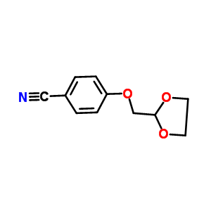 2-(4-Cyano-phenoxymethyl)-[1,3]dioxolane Structure,850350-15-1Structure