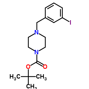 Tert-butyl 4-(3-iodobenzyl)tetrahydro-1(2h)-pyrazinecarboxylate Structure,850375-09-6Structure