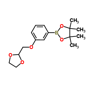 2-[3-([1,3]Dioxolan-2-ylmethoxy)-phenyl]-4,4,5,5-tetramethyl-[1,3,2]dioxaborolane Structure,850411-08-4Structure