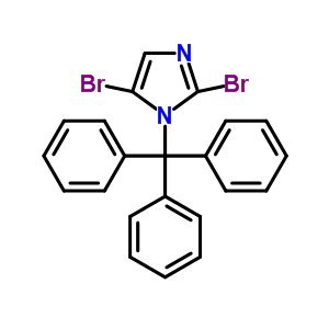 2,5-Dibromo-1-tritylimidazole Structure,850429-53-7Structure