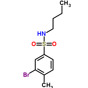 N-butyl 3-bromo-4-methylbenzenesulfonamide Structure,850429-68-4Structure