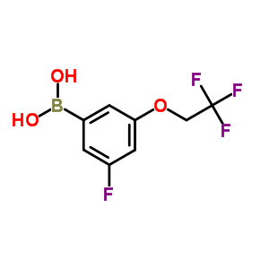 3-Fluoro-5-(2,2,2-trifluoroethoxy)phenylboronic acid Structure,850589-55-8Structure