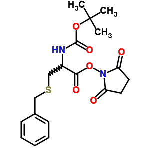 Boc-cys(bzl)-osu Structure,85097-54-7Structure