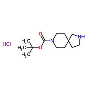 2,8-Diazaspiro[4.5]decane-8-carboxylic acid, 1,1-dimethylethyl ester, hydrochloride (1:1) Structure,851325-42-3Structure