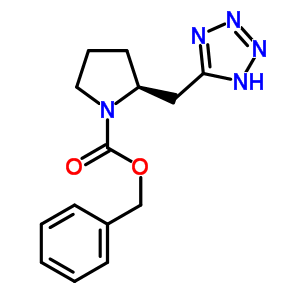 (S)-1-cbz-2-(1h-tetrazol-5-ylmethyl)pyrrolidine Structure,851394-29-1Structure