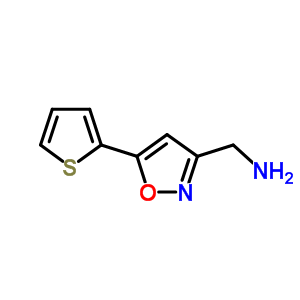 (5-Thien-2-ylisoxazol-3-yl)methylamine Structure,852180-45-1Structure