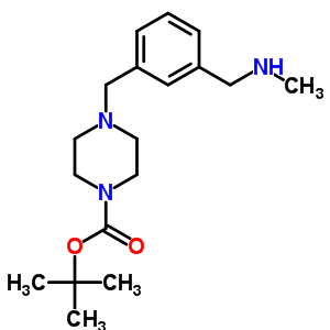 Tert-butyl 4-(3-[(methylamino)methyl]benzyl)tetrahydro-1(2h)-pyrazinecarboxylate Structure,852180-48-4Structure