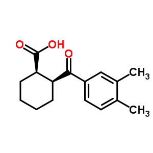 Cis-2-(3,4-dimethylbenzoyl)cyclohexane-1-carboxylic acid Structure,85603-43-6Structure