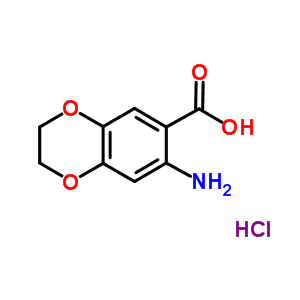 7-Amino-2,3-dihydrobenzo[b][1,4]dioxine-6-carboxylic acid hydrochloride Structure,857020-56-5Structure