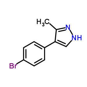 4-(4-Bromophenyl)-3-methyl-1h-pyrazole Structure,857531-32-9Structure