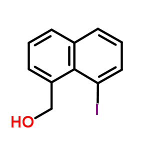 (8-碘-1-萘)甲醇結(jié)構(gòu)式_85864-84-2結(jié)構(gòu)式