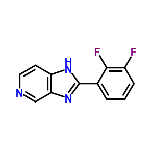 2-(2,3-difluoro-phenyl)-1H-imidazo[4,5-c]pyridine Structure,858935-15-6Structure