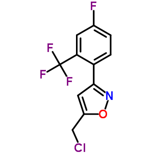 5-(Chloromethyl)-3-[4-fluoro-2-(trifluoromethyl)phenyl]isoxazole Structure,858939-35-2Structure