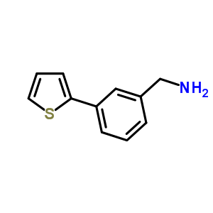 (3-噻吩-2-基苯基)甲胺結(jié)構(gòu)式_859850-86-5結(jié)構(gòu)式