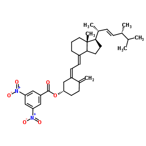 (3S,5Z,7E,14Xi,22E)-9,10-開(kāi)環(huán)麥角甾-5,7,10,22-四烯-3-基3,5-二硝基苯甲酸酯結(jié)構(gòu)式_859928-95-3結(jié)構(gòu)式