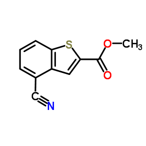 Methyl 4-cyano-benzo[b]thiophene-2-carboxylate Structure,861218-72-6Structure