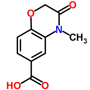 4-Methyl-3-oxo-3,4-dihydro-2H-benzo[1,4]oxazine-6-carboxylic acid Structure,861338-27-4Structure