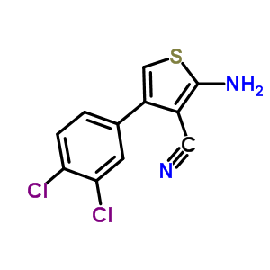 2-Amino-4-(3,4-dichlorophenyl)thiophene-3-carbonitrile Structure,861407-95-6Structure