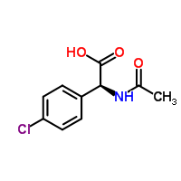 S-2-乙酰胺基-2-(4-氯苯基)乙酸結(jié)構(gòu)式_86169-29-1結(jié)構(gòu)式