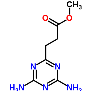 Methyl 3-(4,6-diamino-1,3,5-triazin-2-yl)propanoate Structure,86241-64-7Structure