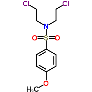 N,n-bis(2-chloroethyl)-4-methoxybenzenesulfonamide Structure,86357-59-7Structure