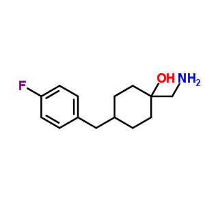 (1R,4r)-1-(aminomethyl)-4-(4-fluorobenzyl)cyclohexanol Structure,863630-53-9Structure