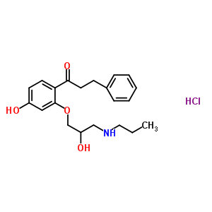 4-Hydroxy propafenone hydrochloride Structure,86383-31-5Structure