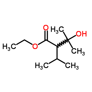 Butanoic acid,3-hydroxy-3-methyl-2-(1-methylethyl)-, ethyl ester Structure,86426-13-3Structure