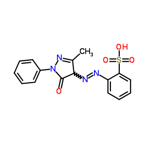 Benzenesulfonic acid,2-[2-(4,5-dihydro-3-methyl-5-oxo-1-phenyl-1h-pyrazol-4-yl)diazenyl]- Structure,86427-71-6Structure