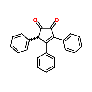 3-Cyclopentene-1,2-dione,3,4,5-triphenyl- Structure,86504-33-8Structure