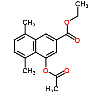 4-(Acetyloxy)-5,8-dimethyl-2-naphthalenecarboxylic acid ethyl ester Structure,86509-92-4Structure