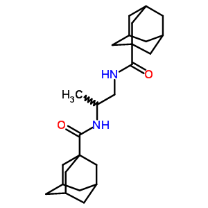 N-[1-(adamantane-1-carbonylamino)propan-2-yl]adamantane-1-carboxamide Structure,86583-03-1Structure