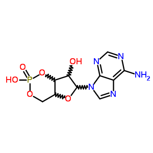 腺苷-3-5-環(huán)磷酸結(jié)構(gòu)式_86594-35-6結(jié)構(gòu)式