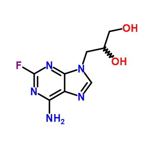 3-(6-Amino-2-fluoro-purin-9-yl)propane-1,2-diol Structure,86626-06-4Structure