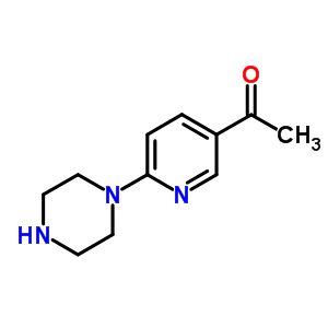 1-[6-(1-Piperazinyl)-3-pyridinyl]ethanone Structure,868245-27-6Structure