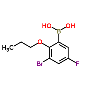 3-Bromo-5-fluoro-2-propoxyphenylboronic acid Structure,868272-84-8Structure